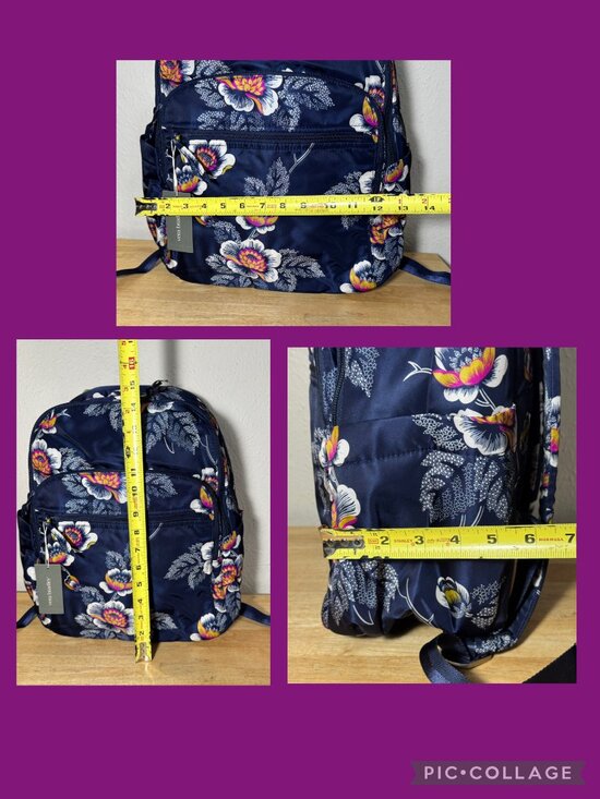 Vera Bradley Bancroft Backpack Nylon Seurat Floral NWT main image 7